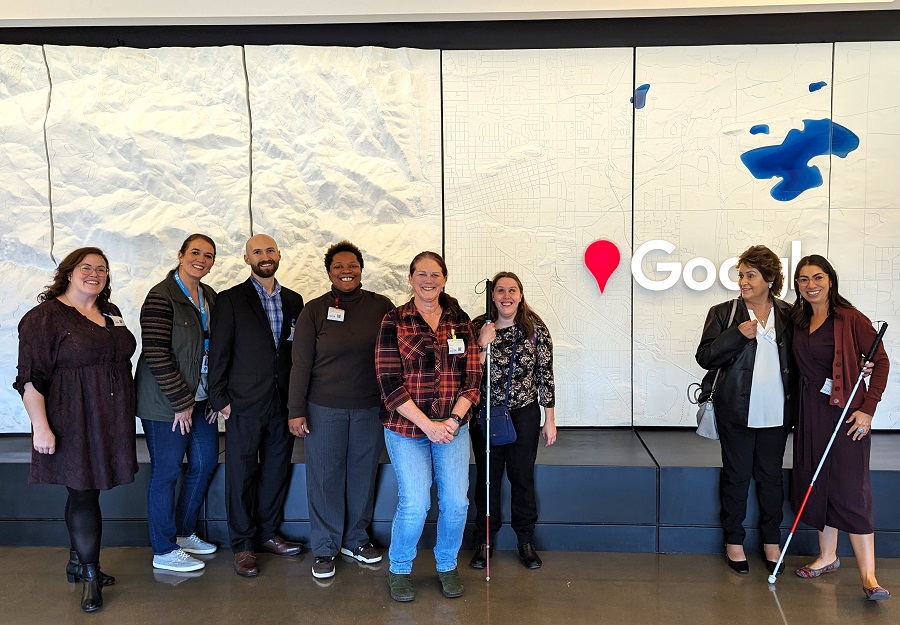 The TAP and EDI teams pose for a picture at the Google Campus in Boulder