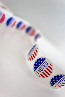 a roll of I voted stickers