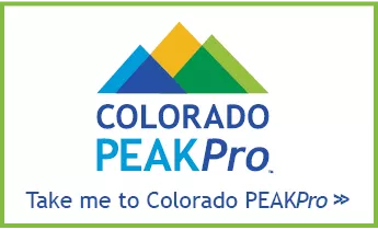 Colorado Peak PRO logo with link to PEAKPro