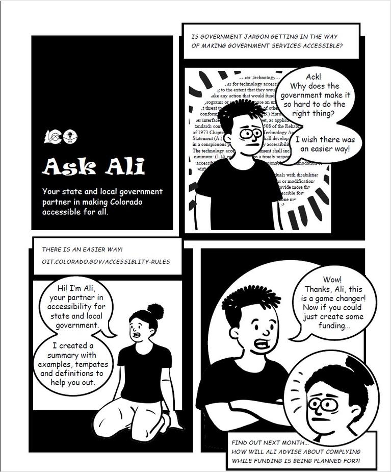 Ask Ali comic strip